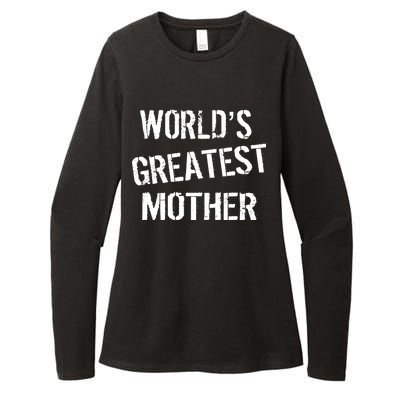 World's Greatest Mother Womens CVC Long Sleeve Shirt