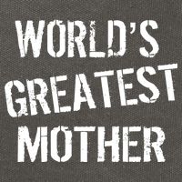 World's Greatest Mother Cotton Canvas Backpack