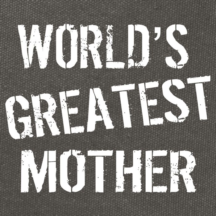 World's Greatest Mother Cotton Canvas Backpack