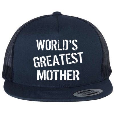 World's Greatest Mother Flat Bill Trucker Hat