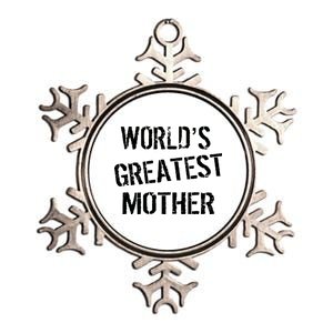 World's Greatest Mother Metallic Star Ornament