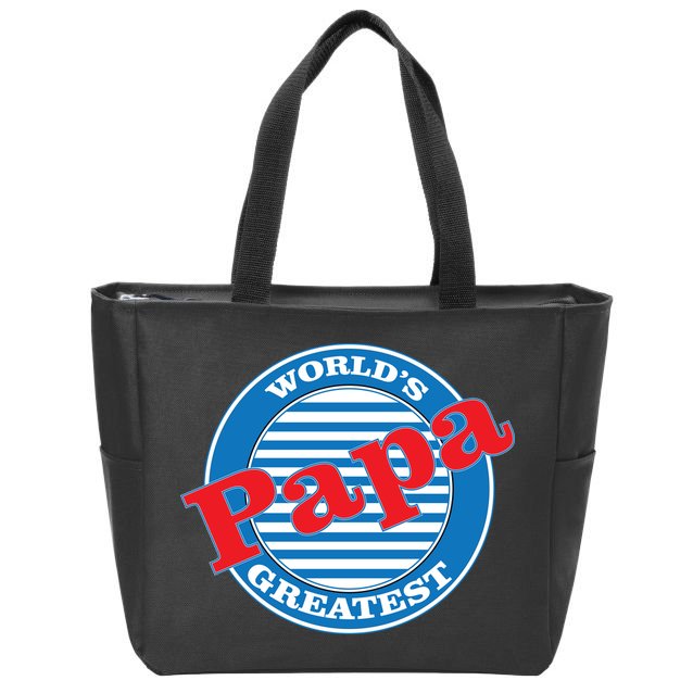 World's Greatest Papa Zip Tote Bag