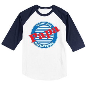 World's Greatest Papa Baseball Sleeve Shirt