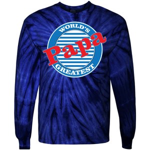 World's Greatest Papa Tie-Dye Long Sleeve Shirt