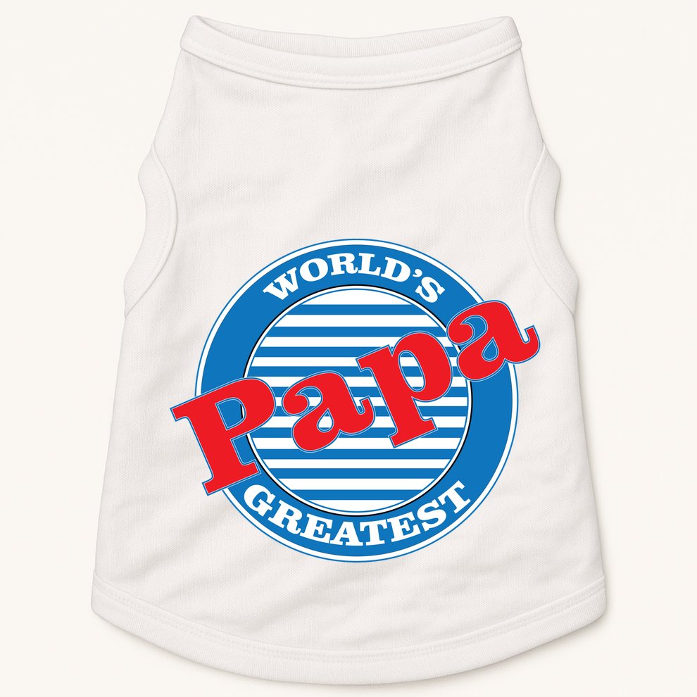 World's Greatest Papa Doggie Tank