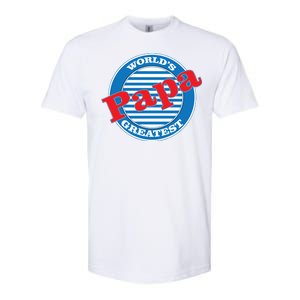 World's Greatest Papa Softstyle CVC T-Shirt