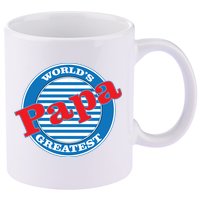 World's Greatest Papa 11oz C Handle Ceramic Mug