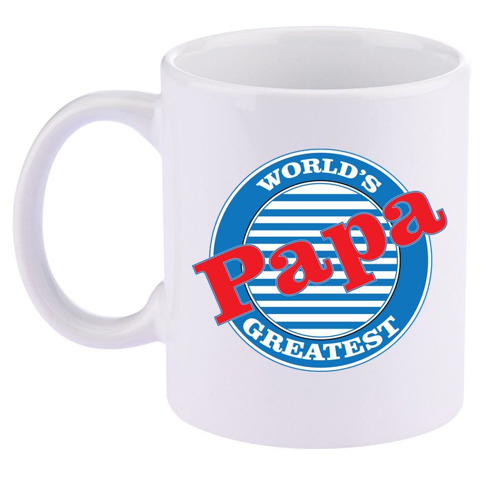 World's Greatest Papa 11oz C Handle Ceramic Mug