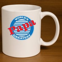 World's Greatest Papa 11oz C Handle Ceramic Mug