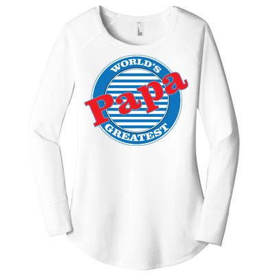 World's Greatest Papa Women's Perfect Tri Tunic Long Sleeve Shirt