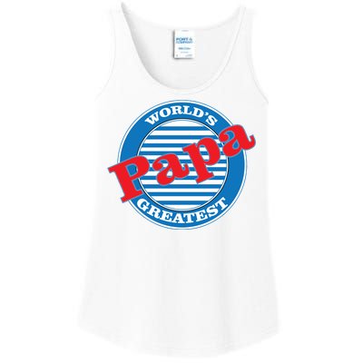 World's Greatest Papa Ladies Essential Tank