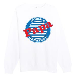 World's Greatest Papa Premium Crewneck Sweatshirt