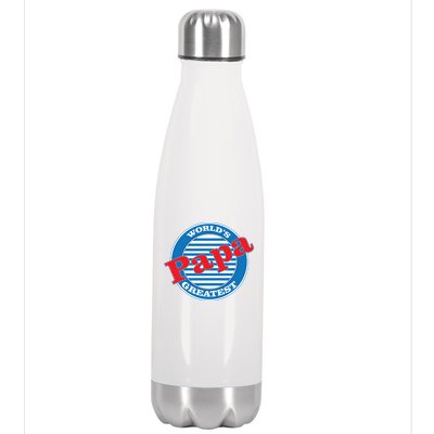 World's Greatest Papa Stainless Steel Insulated Water Bottle