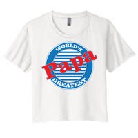 World's Greatest Papa Women's Crop Top Tee