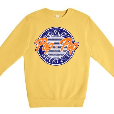 Worlds Greatest Pop-Pop Premium Crewneck Sweatshirt