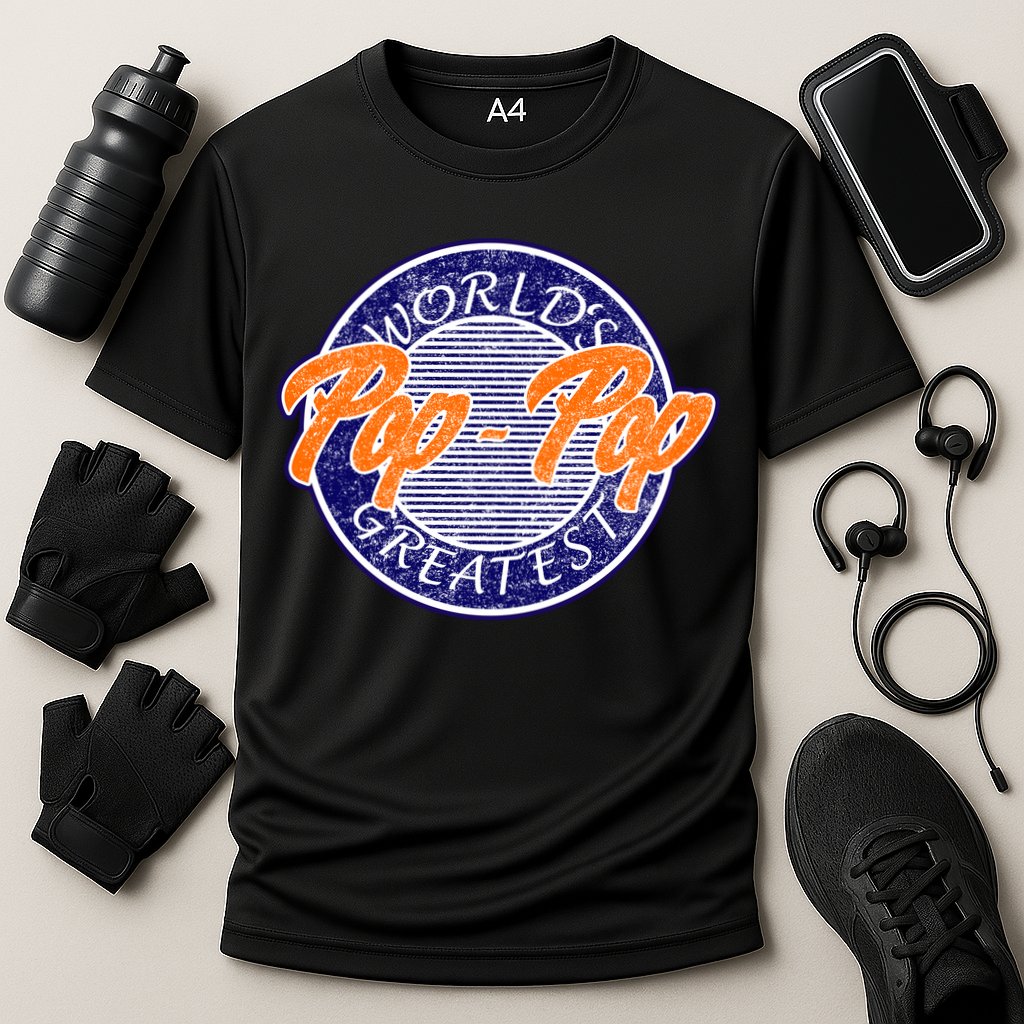 Worlds Greatest Pop-Pop Performance Shirt