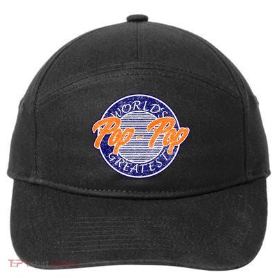 Worlds Greatest Pop-Pop 7-Panel Snapback Hat