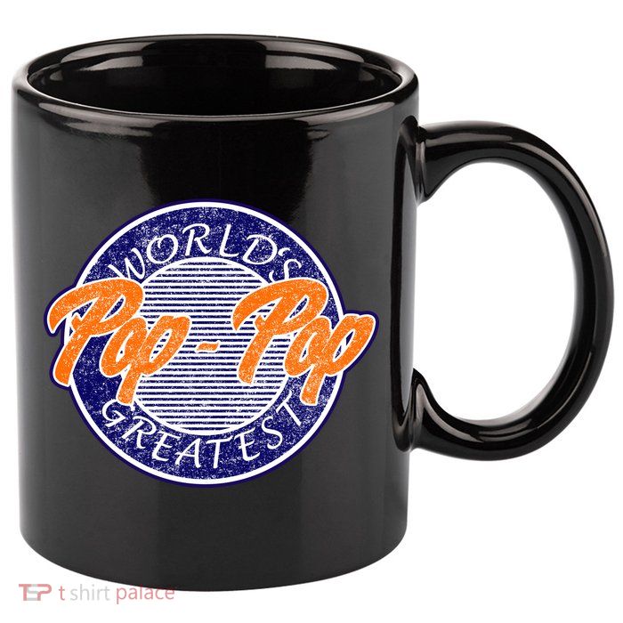 Worlds Greatest Pop-Pop 11oz C Handle Ceramic Mug