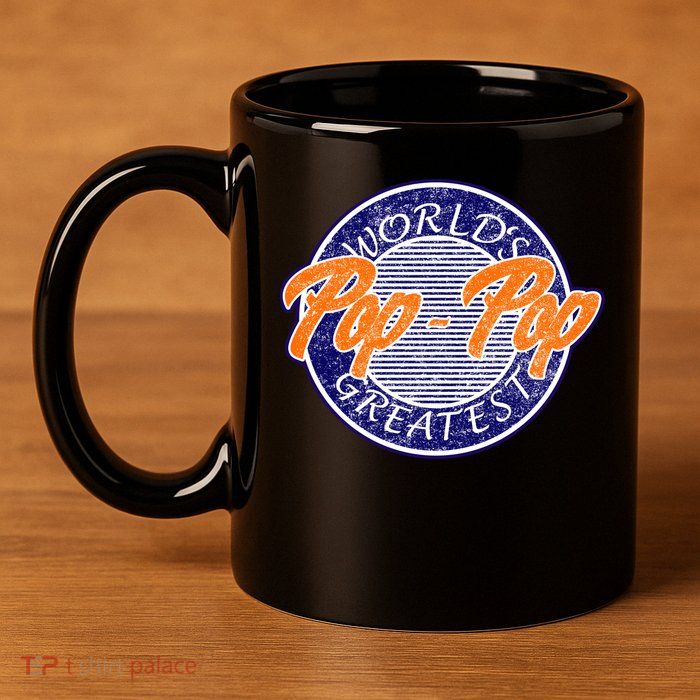 Worlds Greatest Pop-Pop 11oz C Handle Ceramic Mug