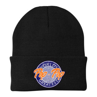 Worlds Greatest Pop-Pop Knit Cap Winter Beanie