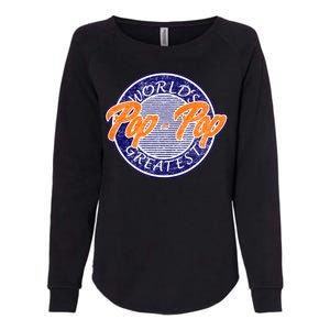 Worlds Greatest Pop-Pop Womens California Wash Sweatshirt