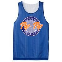 Worlds Greatest Pop-Pop Mesh Reversible Basketball Jersey Tank