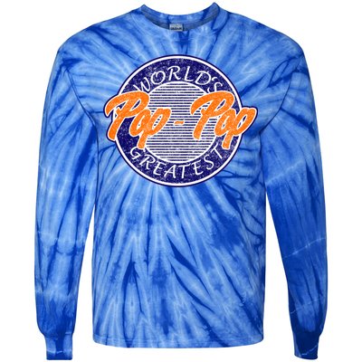 Worlds Greatest Pop-Pop Tie-Dye Long Sleeve Shirt