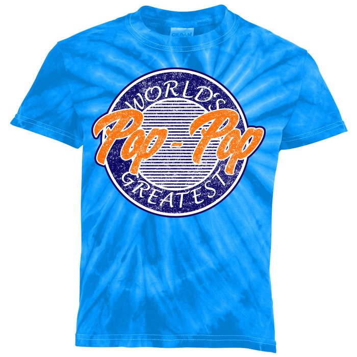 Worlds Greatest Pop-Pop Kids Tie-Dye T-Shirt