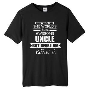 World's Most Awesome Uncle Tall Fusion ChromaSoft Performance T-Shirt