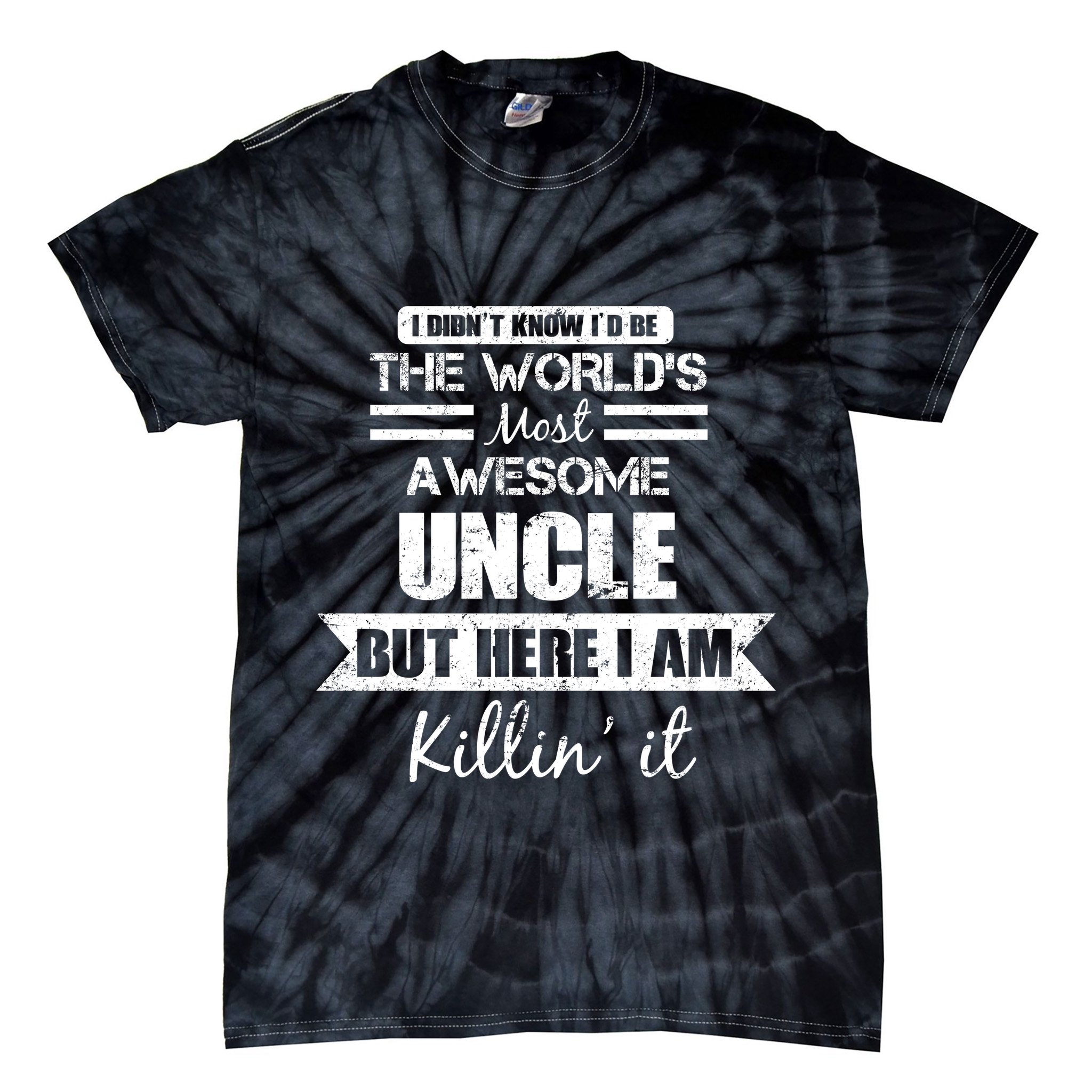 World's Most Awesome Uncle Tie-Dye T-Shirt