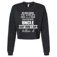 World's Most Awesome Uncle Cropped Pullover Crew