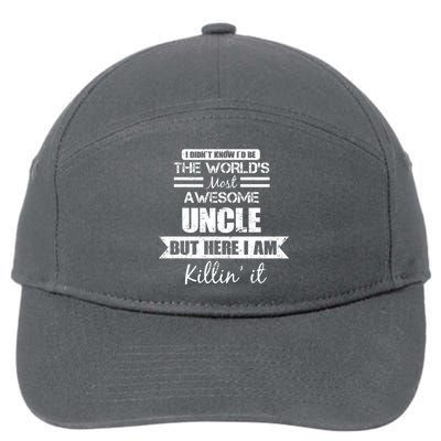 World's Most Awesome Uncle 7-Panel Snapback Hat