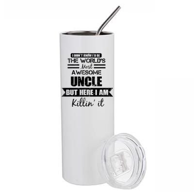 World's Most Awesome Uncle Stainless Steel Tumbler