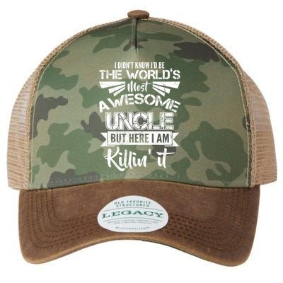 World's Most Awesome Uncle Killing It Legacy Tie Dye Trucker Hat