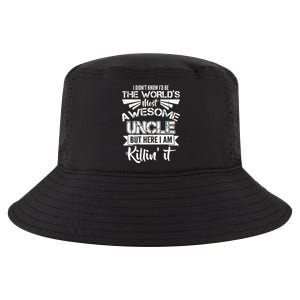 World's Most Awesome Uncle Killing It Cool Comfort Performance Bucket Hat