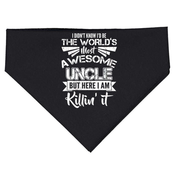 World's Most Awesome Uncle Killing It USA-Made Doggie Bandana