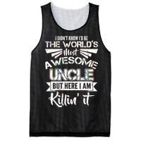 World's Most Awesome Uncle Killing It Mesh Reversible Basketball Jersey Tank