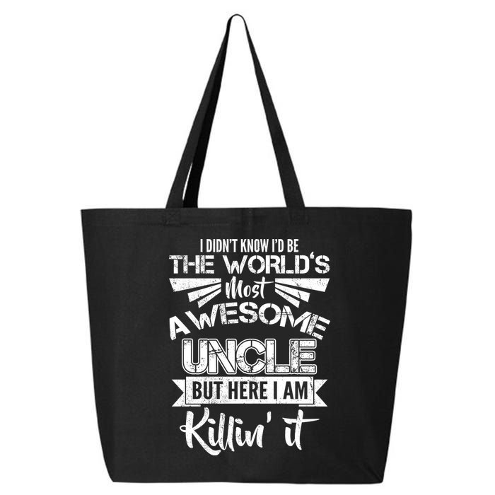 World's Most Awesome Uncle Killing It 25L Jumbo Tote