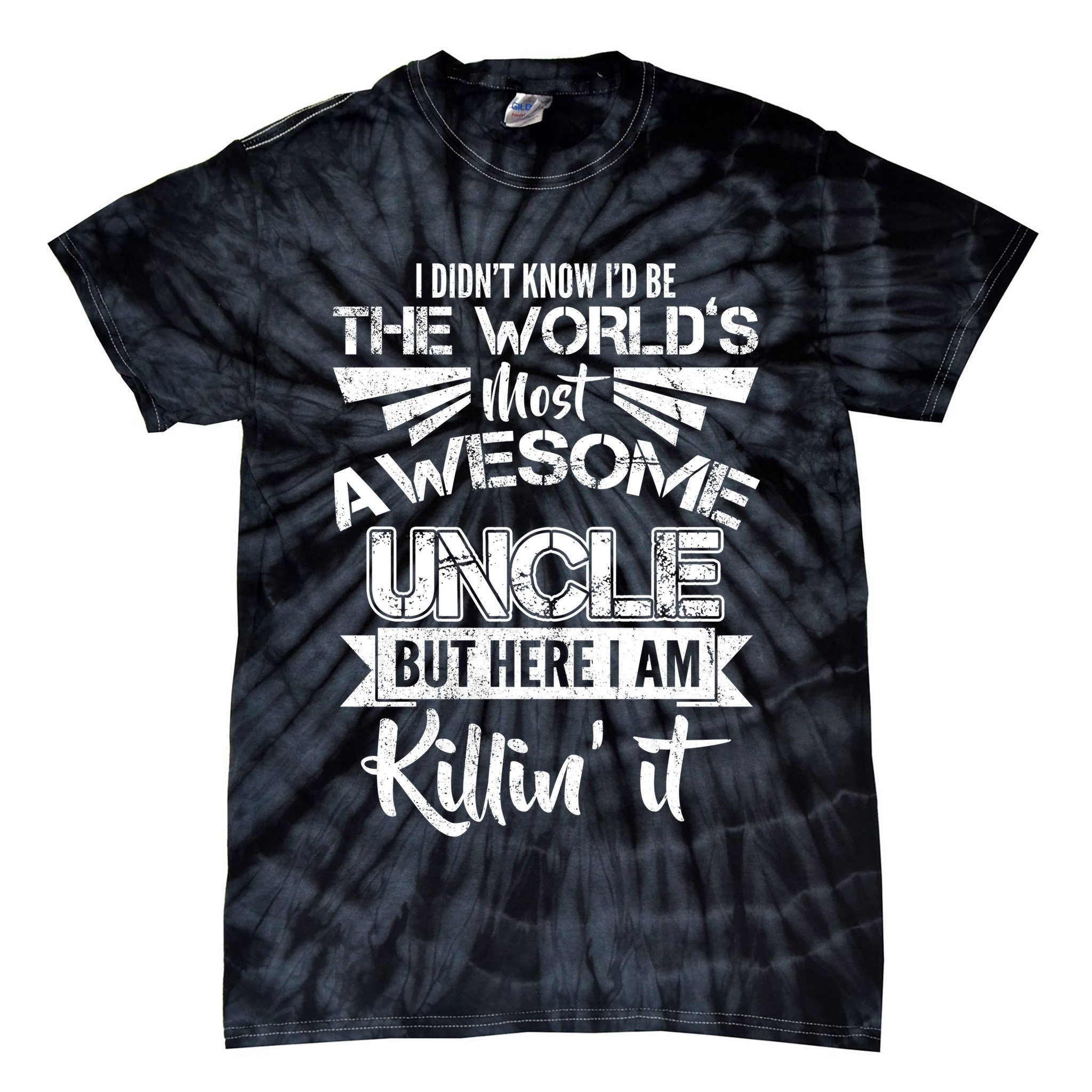 World's Most Awesome Uncle Killing It Tie-Dye T-Shirt
