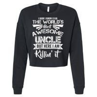 World's Most Awesome Uncle Killing It Cropped Pullover Crew