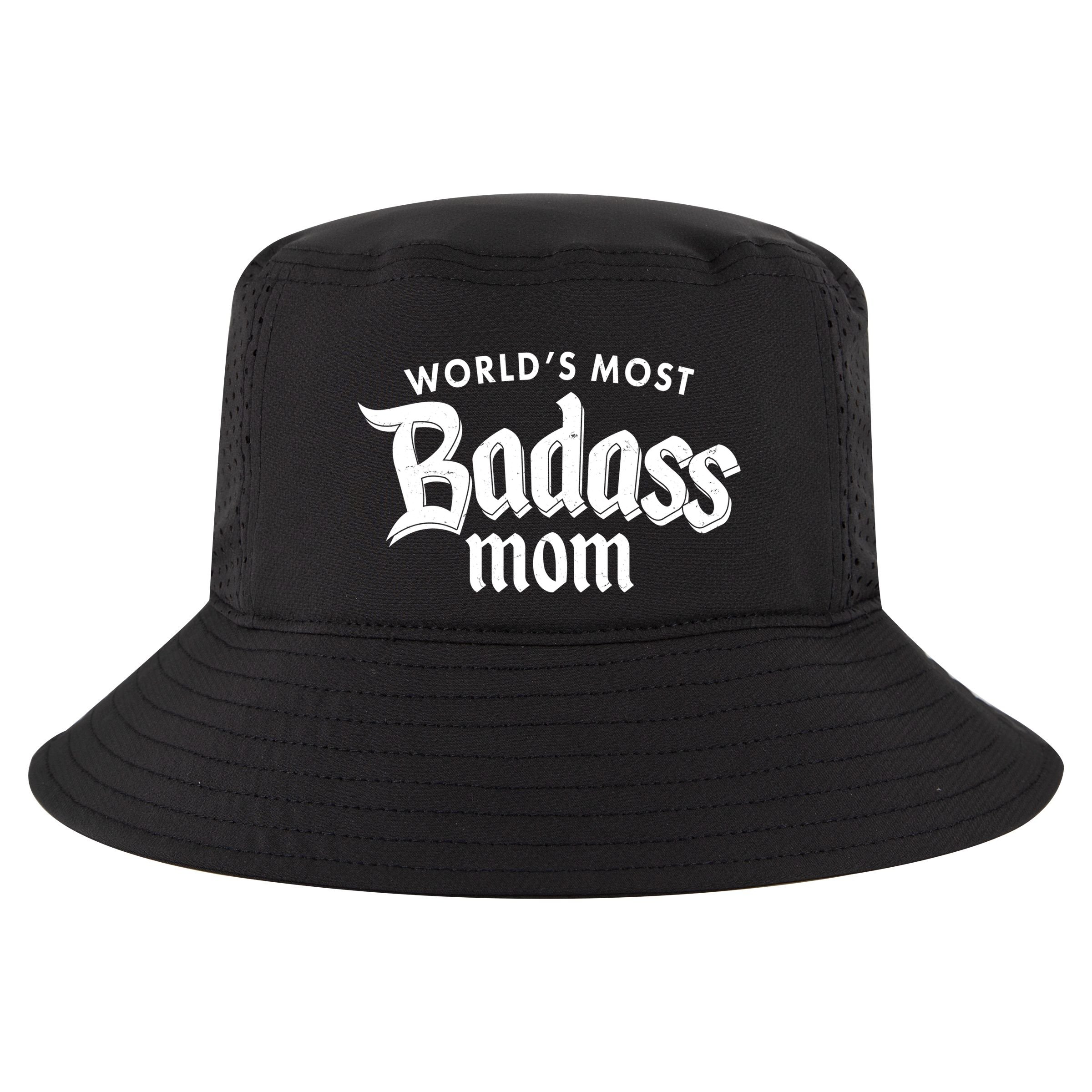 World's Most Badass Mom Cool Comfort Performance Bucket Hat