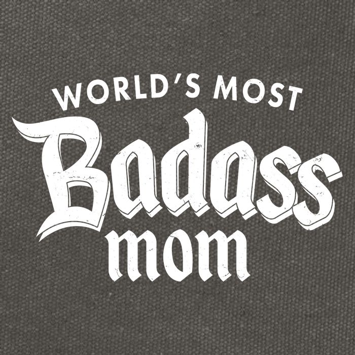 World's Most Badass Mom Cotton Canvas Backpack