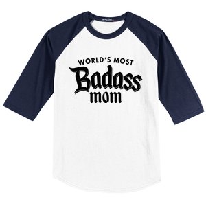 World's Most Badass Mom Baseball Sleeve Shirt