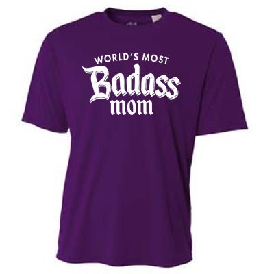 World's Most Badass Mom Cooling Performance Crew T-Shirt