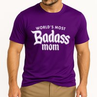 World's Most Badass Mom Cooling Performance Crew T-Shirt
