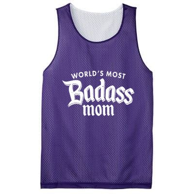 World's Most Badass Mom Mesh Reversible Basketball Jersey Tank