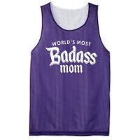 World's Most Badass Mom Mesh Reversible Basketball Jersey Tank