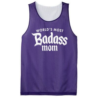 World's Most Badass Mom Mesh Reversible Basketball Jersey Tank