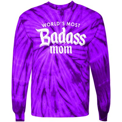 World's Most Badass Mom Tie-Dye Long Sleeve Shirt