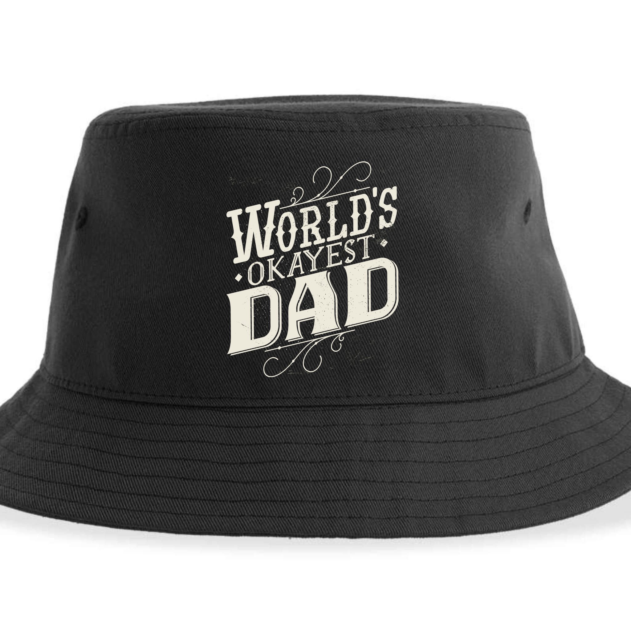 World's Okayest Dad Sustainable Bucket Hat